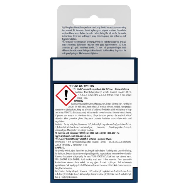 Glade Aromatherapy Mist Diffuser Refill Moment of Zen thumbnail 3