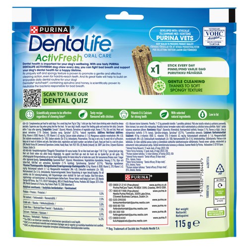 Dentalife ActivFresh Small Dental Chicken Dog Chews  thumbnail 3