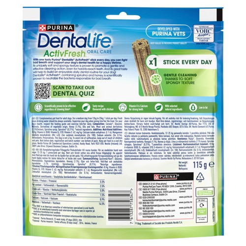 Dentalife ActivFresh Medium Dental Chicken Dog Chews thumbnail 3