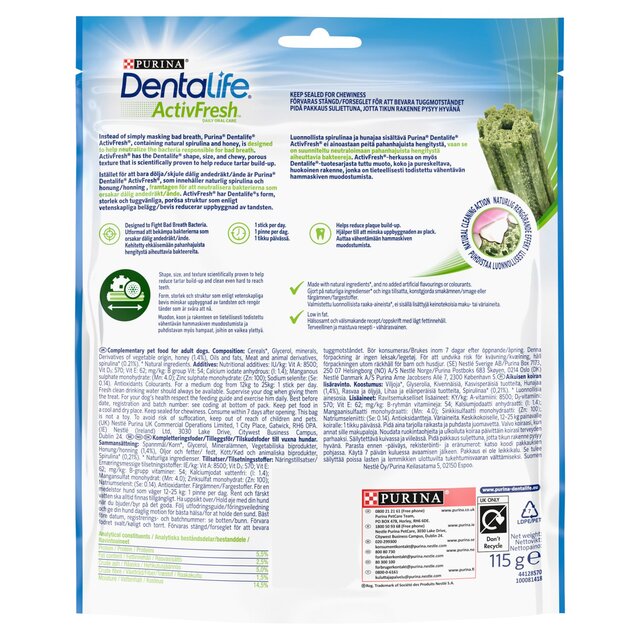 Dentalife ActivFresh Medium Dental Chicken Dog Chews thumbnail 2