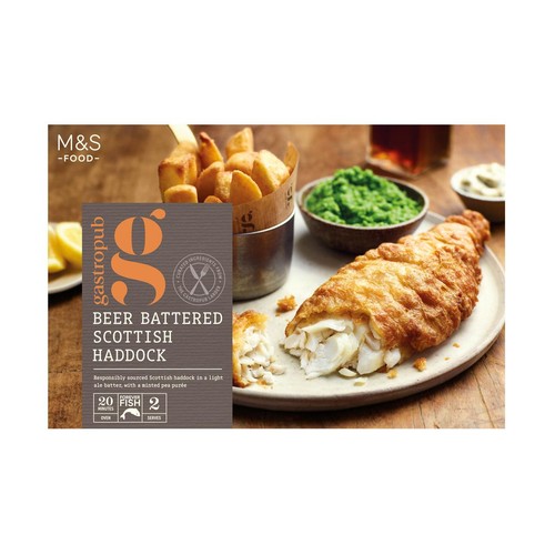 M&S Gastropub Battered Fish & Peas Main for Two thumbnail 2