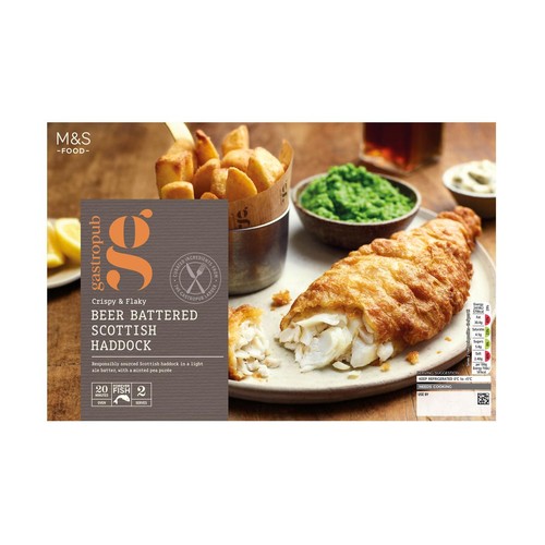 M&S Gastropub Battered Fish & Peas Main for Two thumbnail 3