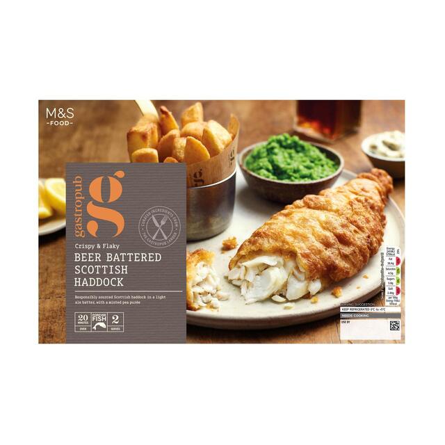 M&S Gastropub Battered Fish & Peas Main for Two thumbnail 2