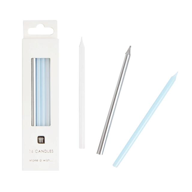 Talking Tables Blue Birthday Candles