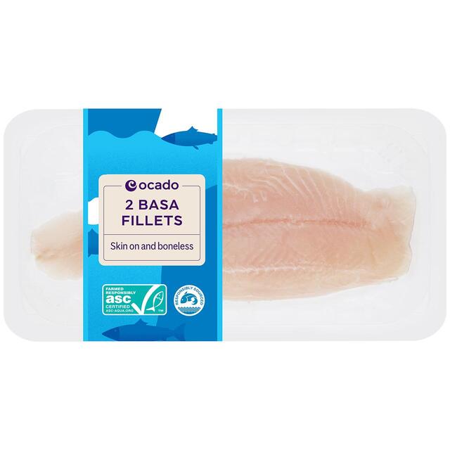 Ocado 2 ASC Basa Fillets Skinless & Boneless