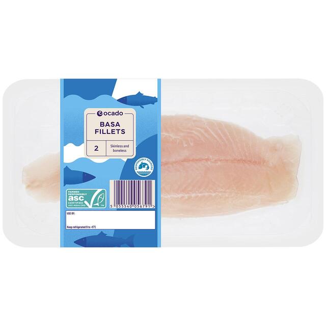Ocado 2 ASC Basa Fillets Skinless & Boneless thumbnail 2