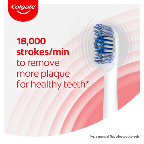 Colgate 360 Sonic Battery Toothbrush Heads Refills Max White Soft thumbnail 4