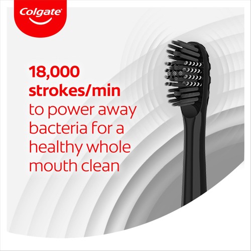 Colgate 360 Sonic Battery Toothbrush Heads Refills Charcoal Soft thumbnail 2