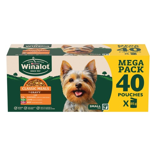 Winalot Meaty Chunks Small Dog Mixed in Gravy Wet Dog Food