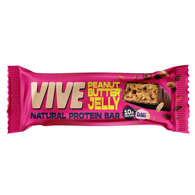 Vive Vegan Chocolate Protein Bars- Peanut Butter Jelly