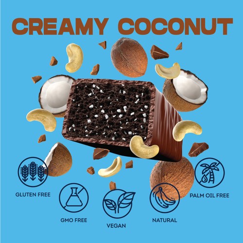 Vive Vegan Better Brownie- Coconut Cashew thumbnail 2