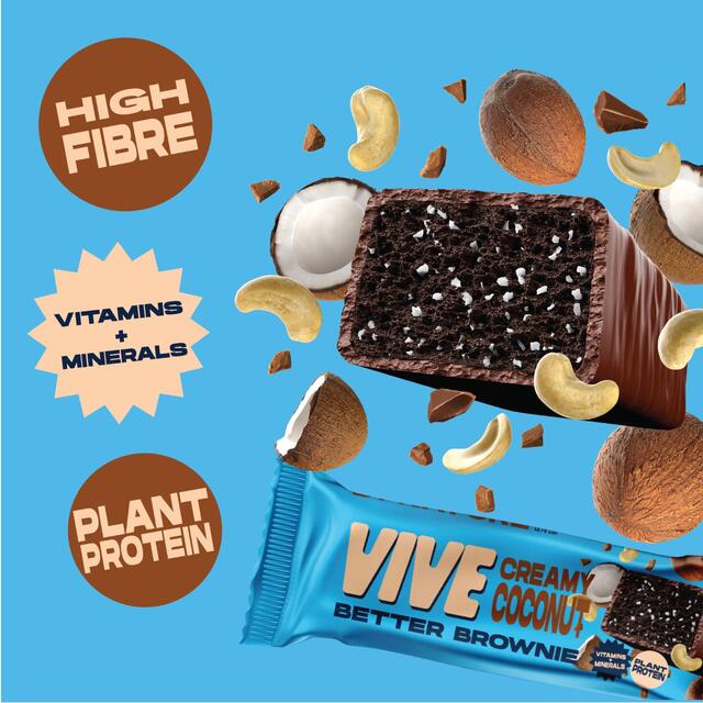Vive Vegan Better Brownie- Coconut Cashew thumbnail 3