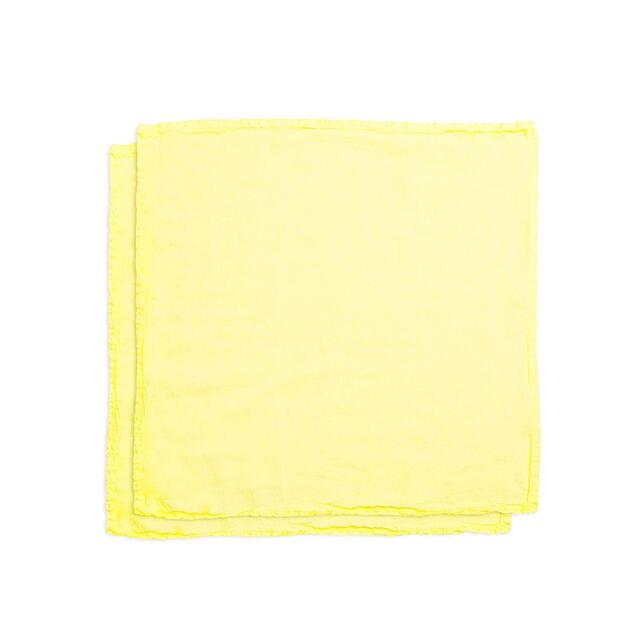 Daylesford Tiller Yellow Linen Napkins thumbnail 2