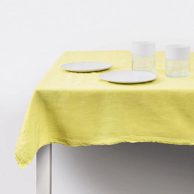 Daylesford Tiller Yellow Linen Tablecloth thumbnail 2