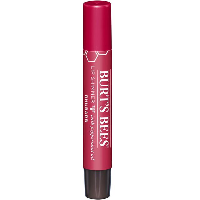 Burt's Bees 100% Natural Origin Moisturising Lip Shimmer, Rhubarb thumbnail 2