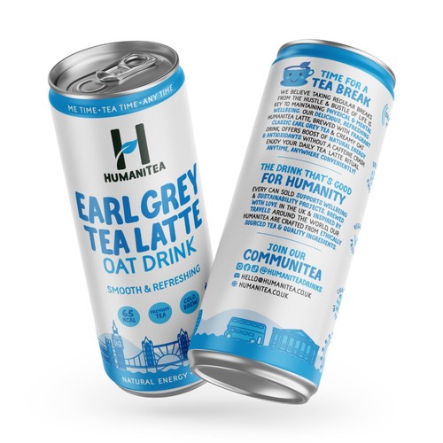 HumaniTea Cold Brew Earl Grey Tea Latte Oat Drink thumbnail 2