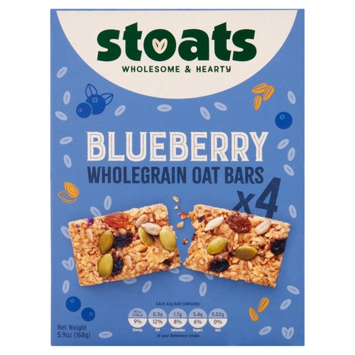 Stoats Blueberry & Honey Porridge Oat Bars