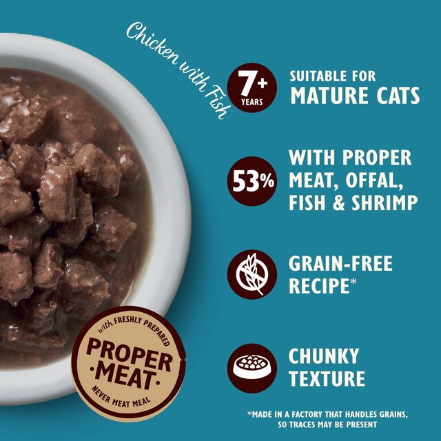 Lily's Kitchen Chicken & Fish Tasty Cuts in Gravy for Mature Cats thumbnail 2