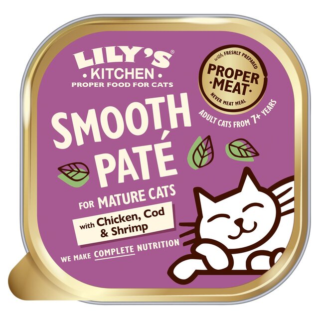 Lily's Kitchen Chicken & Cod with Shrimp Pate for Mature Cats