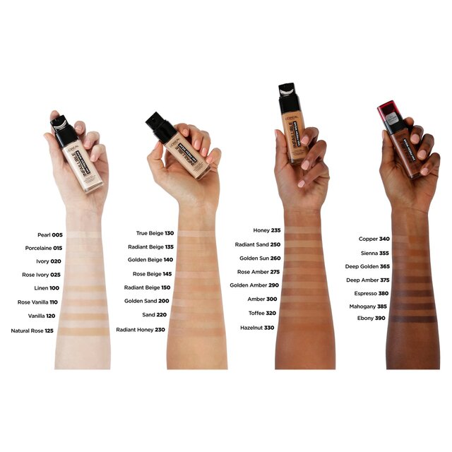 L'Oreal Paris Infallible 24hr Freshwear Liquid Foundation 365 Deep Golden thumbnail 3