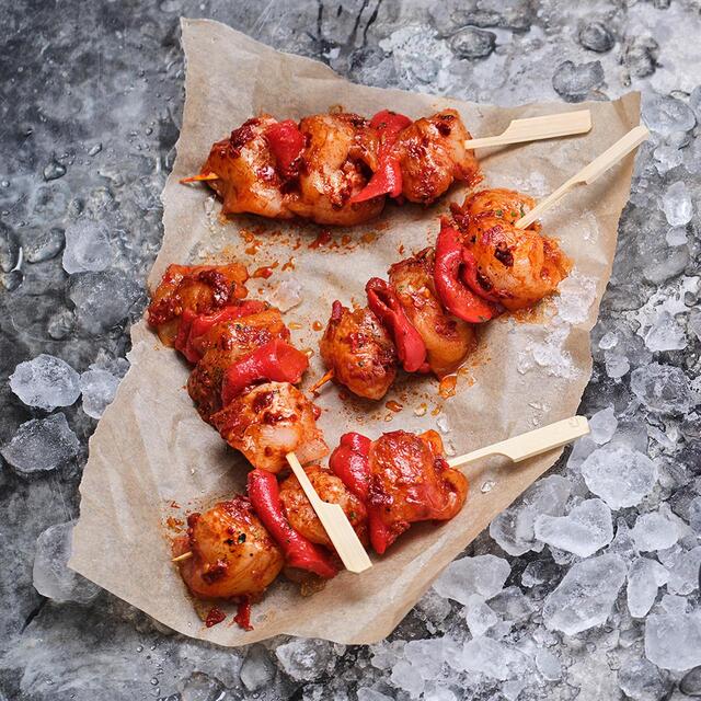 HLS Harissa Cornish Monkfish Skewers thumbnail 3