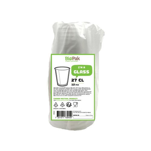 Duni BioPak 100% Recycled Plastic Glasses thumbnail 3