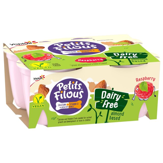 Petits Filous Kids Dairy Free Raspberry Yoghurt Pots thumbnail 2