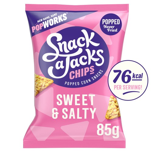 PopWorks Sweet & Salty Popped Crisps Sharing Bag