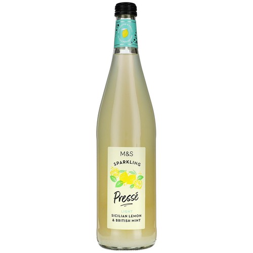 M&S Sparkling Sicilian Lemon & British Mint Presse