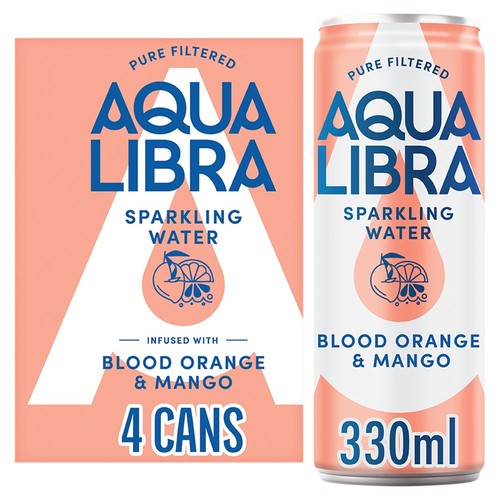 Aqua Libra Blood Orange & Mango Infused Sparkling Water