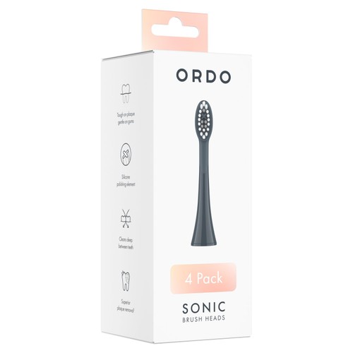 Ordo Sonic Toothbrush Heads Refills Charcoal Grey thumbnail 2