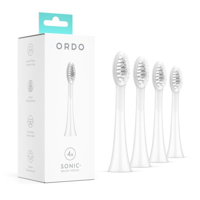Ordo Sonic Brush Heads White/Silver