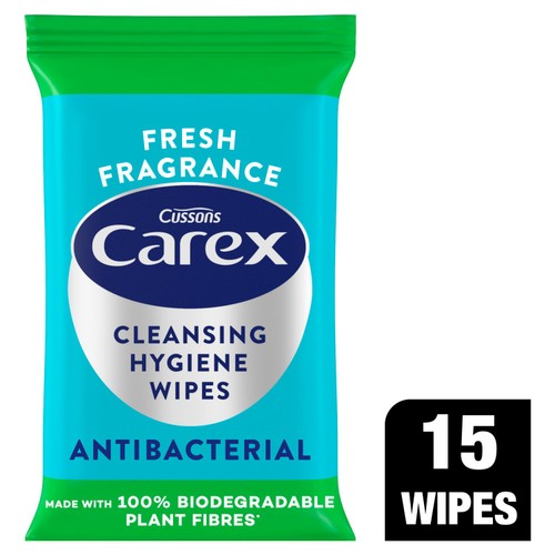 Carex Biodegradable Antibacterial Hand Wipes