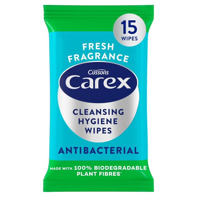 Carex Biodegradable Antibacterial Hand Wipes