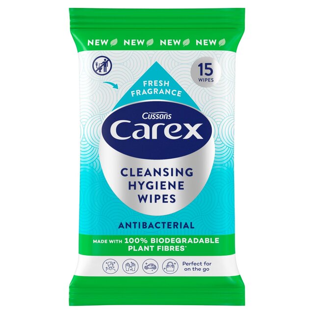Carex Biodegradable Antibacterial Hand Wipes thumbnail 2