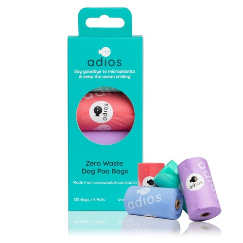 Adios Compostable Dog Poo Bags - Rainbow