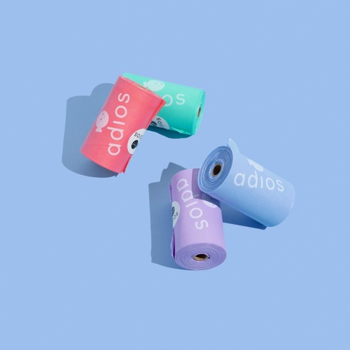 Adios Compostable Dog Poo Bags - Rainbow  thumbnail 5