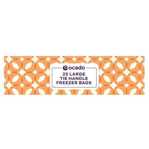 Ocado Large Tie Handle Freezer Bags