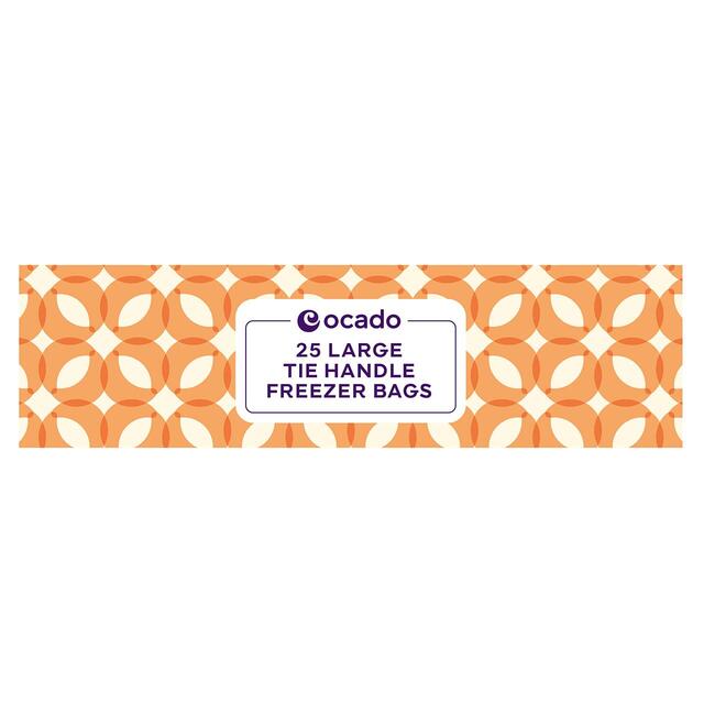 Ocado Large Tie Handle Freezer Bags