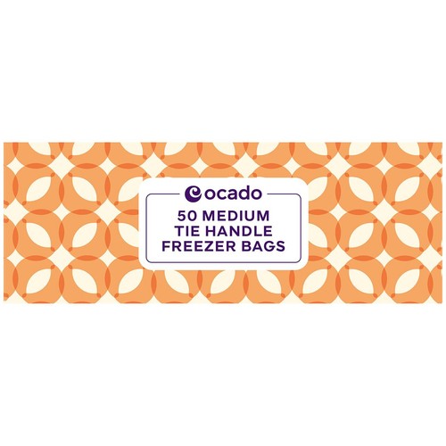 Ocado Medium Tie Handle Freezer Bags