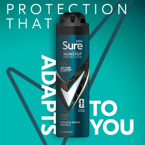 Sure Men 72hr Nonstop Protection Sport Cool Antiperspirant Deodorant  thumbnail 2