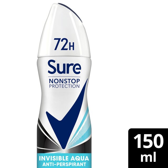 Sure Women 72hr Nonstop Protection Invisible Aqua Antiperspirant Deodorant - Image 1
