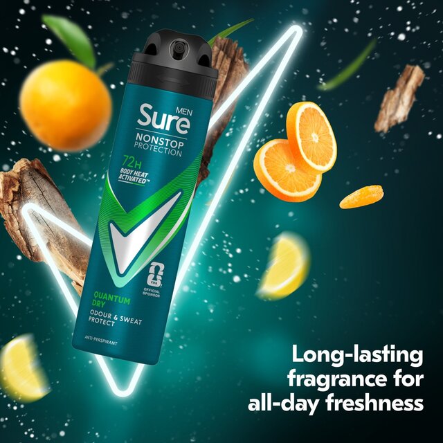 Sure Men 72hr Nonstop Protection Quantum Dry Antiperspirant Deodorant thumbnail 9
