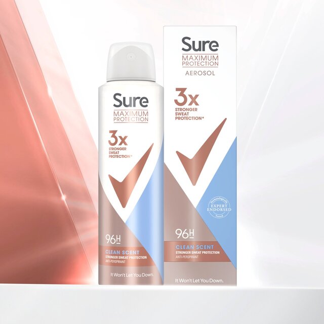 Sure Women 96hr  Maximum Protection Clean Scent Anti-Perspirant thumbnail 3