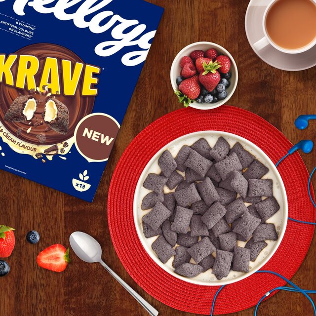 Kellogg's Krave Cookies & Cream Breakfast Cereal thumbnail 4