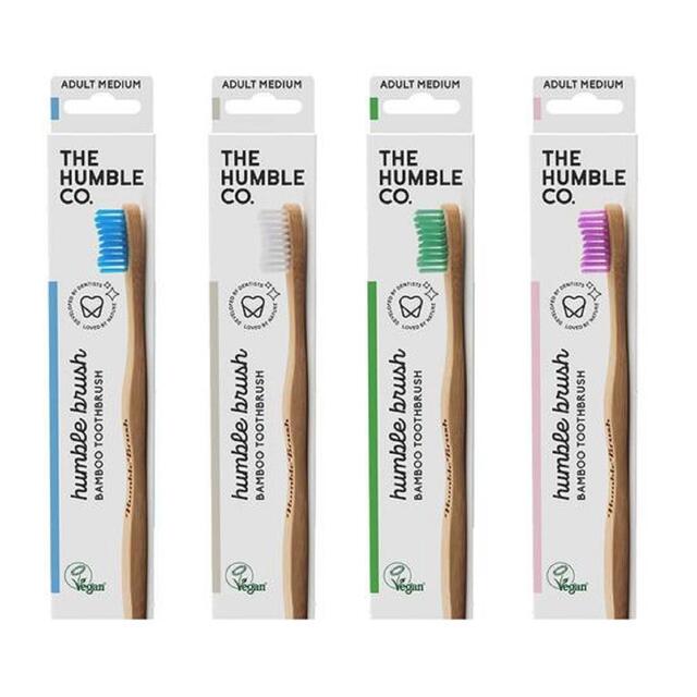 Humble Bamboo Toothbrush Medium - Mixed Colours thumbnail 5