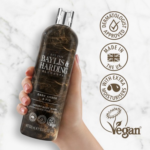 Baylis & Harding Elements Body Wash - Dark Amber & Fig thumbnail 4