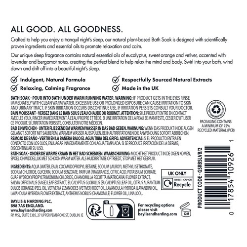 Baylis & Harding Goodness Sleep Bath Soak thumbnail 7