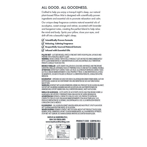 Baylis & Harding Goodness Sleep Pillow Mist thumbnail 7
