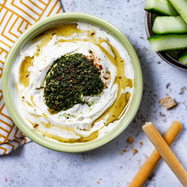 M&S Labneh Yoghurt Dip With a Herb Dressing thumbnail 4